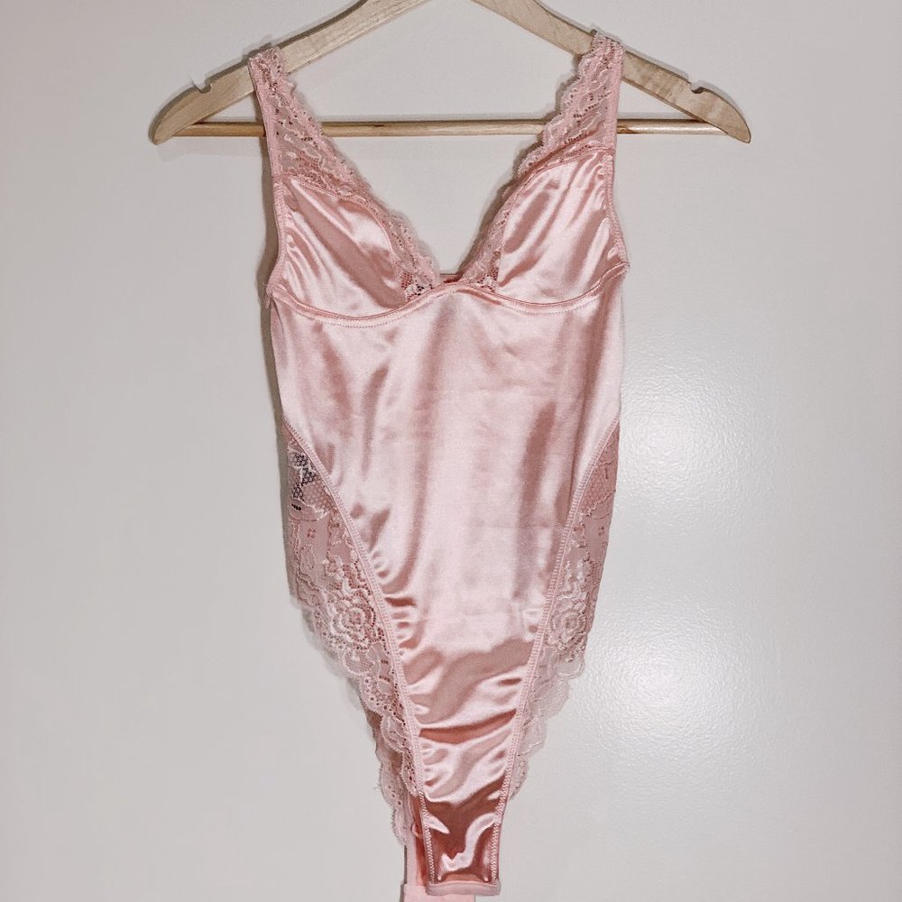 Urban Outfitters Pink lace bodysuit